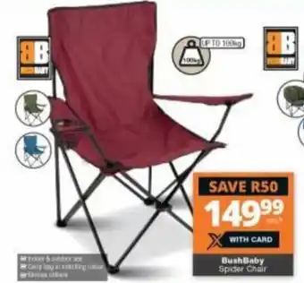 Checkers Bushbaby Spider Chair offer