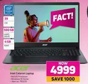 Game Acer Intel Celeron 39 cm Laptop offer