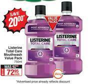 Dis-Chem Listerine Total Care Mouthwash Value Pack-750ml Each offer