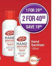 Dis-Chem Lifebuoy Hand Sanitizer-100ml offer