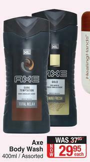 Dis-Chem Axe Body Wash Assorted-400ml Each offer
