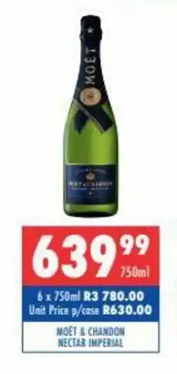 Ultra Liquors Moet & Chandon Nectar Imperial 750ml offer