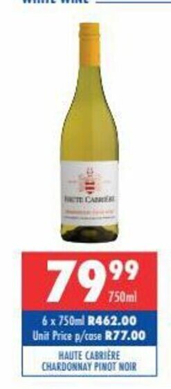Haute Cabriere Chardonnay Pinot Noir 750ml