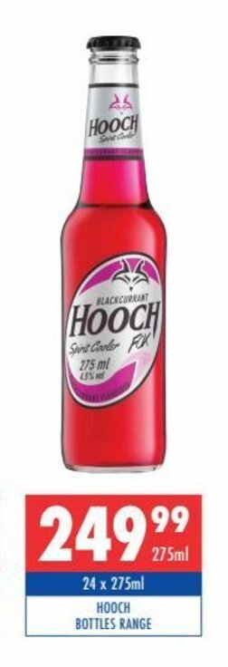 Ultra Liquors Hooch Bottles Range 24x275ml offer