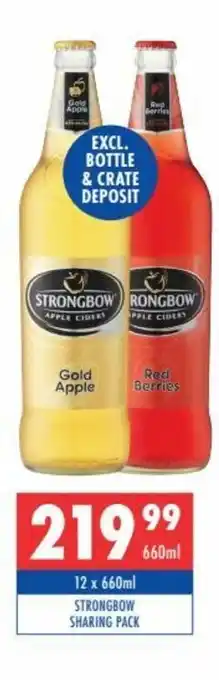 Strongbow Sharing Pack 12x660ml