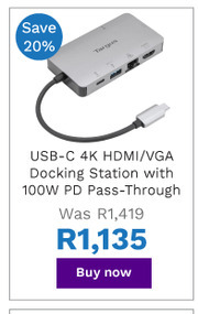 First Shop Targus USB-C 4K HDMI/VGA Docking Station With 100W PD Pass-Through offer