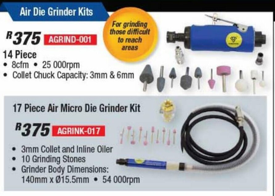 Air Die Grinder Kits 14 Piece offer at 