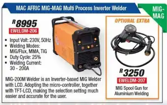 Adendorff Machinery Mart Mac Afric Mig-Mag Multi Process Inverter Welder offer