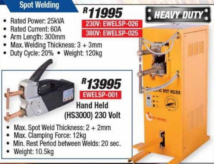 Spot Welding 25kVA offer at Adendorff Machinery Mart