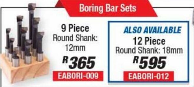 Adendorff Machinery Mart 9 Piece Round Shank 12mm offer