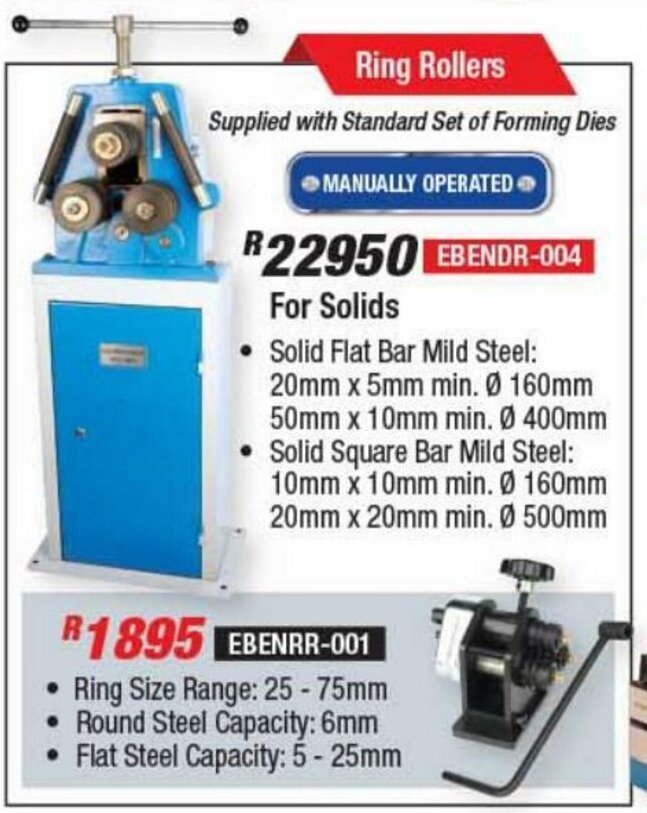 Adendorff Machinery Mart Ring Rollers for Solid offer