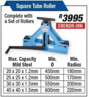 Adendorff Machinery Mart Square Tube Roller offer