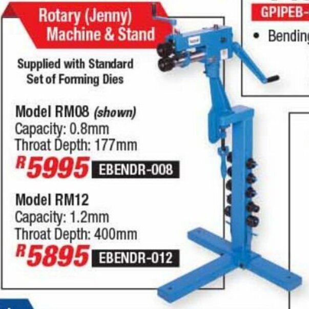 Adendorff Machinery Mart Rotary Jenny Machine & Stand EBENDR-008 offer