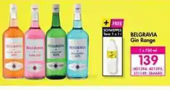 Makro’s liquor Belgravia Gin Range 750ml offer
