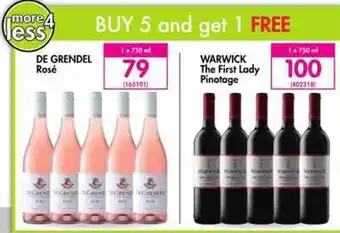 Makro’s liquor Warwick The First Lady Pinotage 1 x 750ml offer