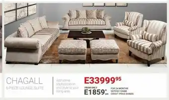 Bradlows Chagall 6 Piece Lounge Suite offer