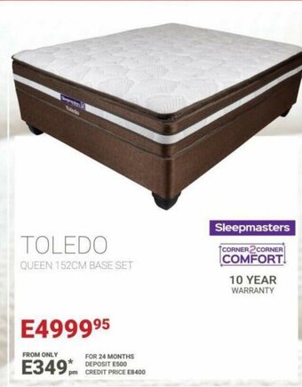 Bradlows Toledo Queen 152cm Base Set offer