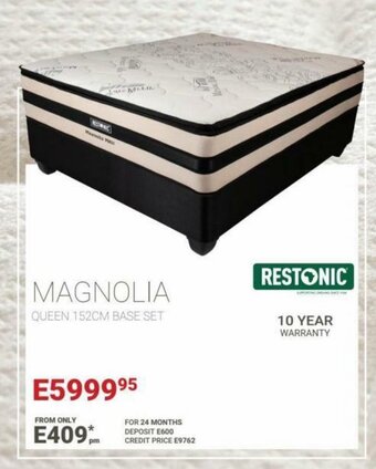 Bradlows Magnolia Queen 152cm Base Set offer