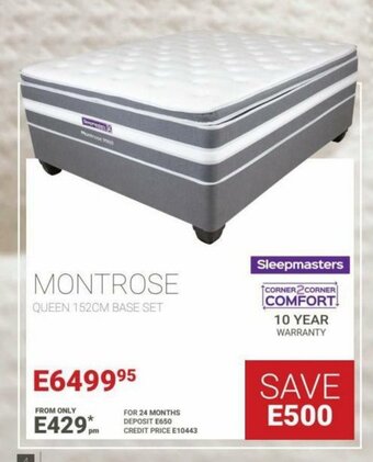 Bradlows Montrose Queen 152cm Base Set offer