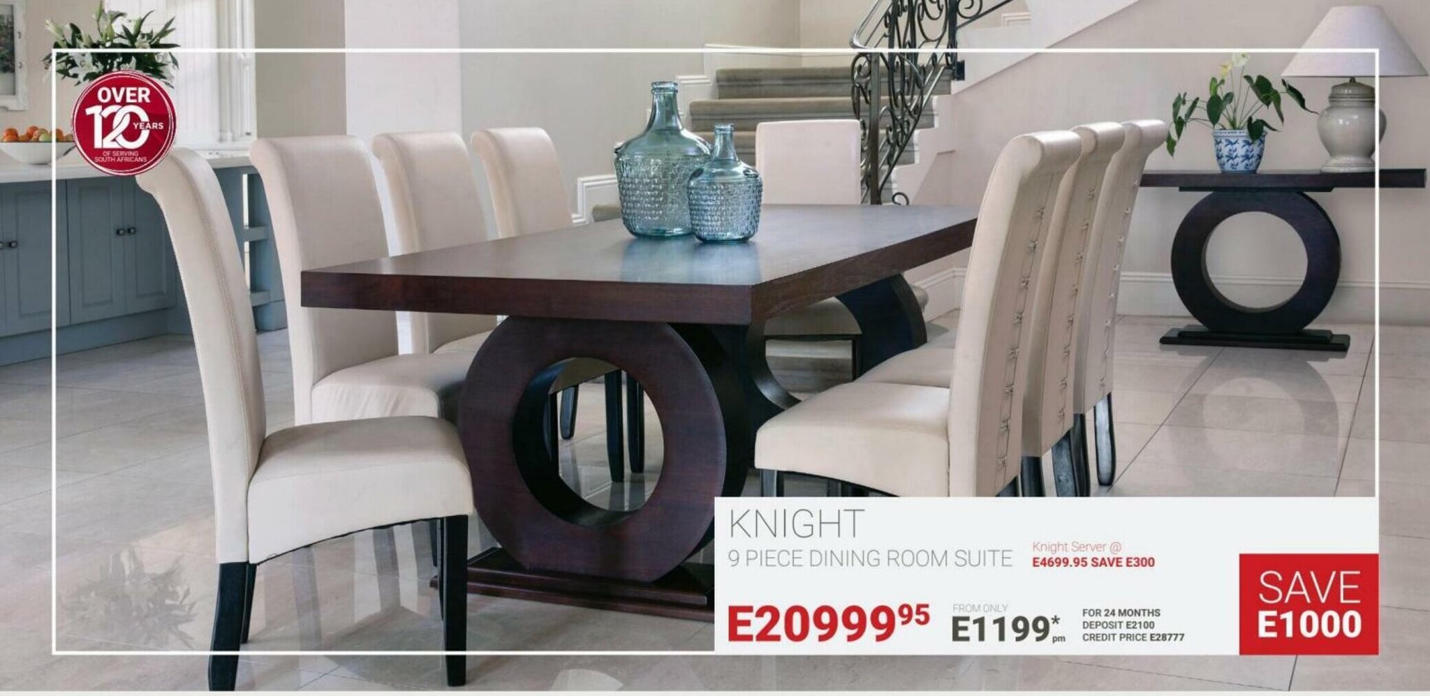 Knight 9 Piece Dining Room Suite Offer At Bradlows