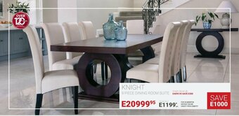 Bradlows Knight 9 Piece Dining Room Suite offer