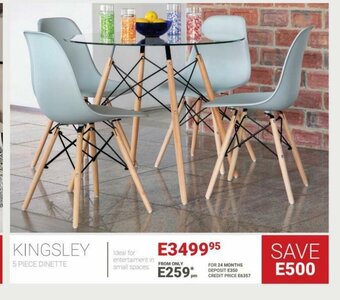 Kingsley 5 Piece Dinette