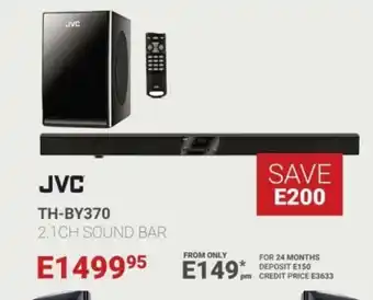 Bradlows JVC - TH-BY370 2.1ch Sound Bar offer