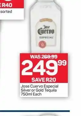 Pick n Pay Jose cuervo tequila offer
