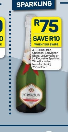 Pick n Pay J.c. le roux sparkling wine offer