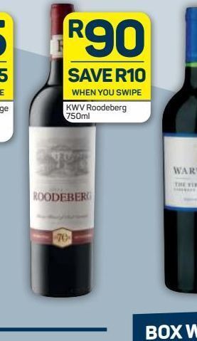 Pick n Pay Kwv red wine offer