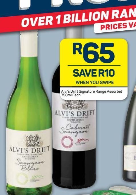 Pick n Pay Hypermarket Alvi's drift white wine offer