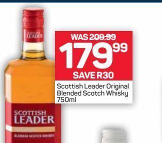 Pick n Pay Hypermarket Scottish leader whiskey offer