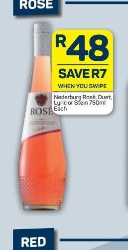 Pick n Pay Hypermarket Nederburg rosé wine offer