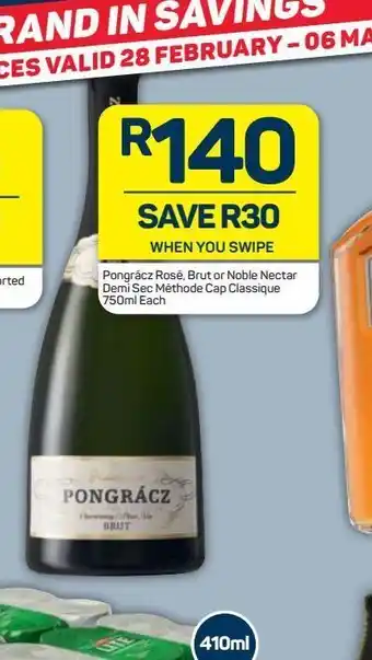 Pick n Pay Liquor Pongracz sparkling wine offer