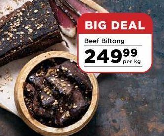 Food Lover's Market Beef biltong offer
