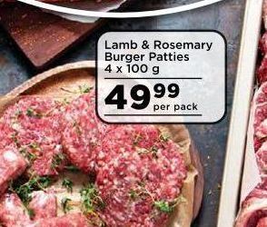 Food Lover's Market Burger patties offer