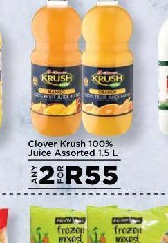 Food Lover's Market Clover krush orange juice 2 offer