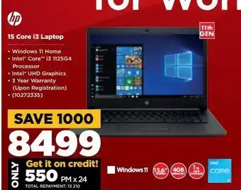 HiFi Corp 15 core i3 laptop hp offer