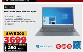 HiFi Corp Swiftbook pro celeron laptop offer