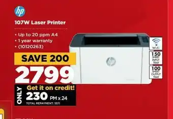 HiFi Corp 107w laser printer hp offer