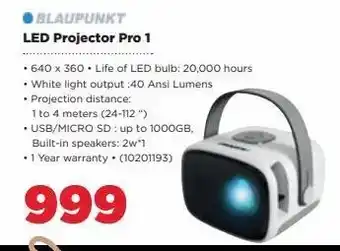 HiFi Corp Led projector pro 1 blaupunkt offer
