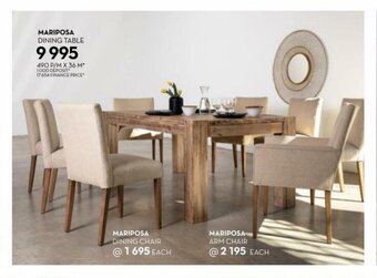Rochester MARIPOSA Dining Table offer