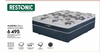 Rochester RESTONIC Madeira 152cm Queen Size Bed offer