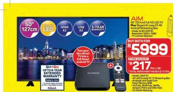 Pick n Pay AIM - 50"(127cm) Full HD LED TV offer