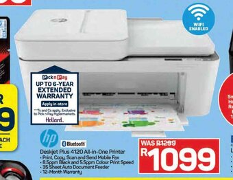 Pick n Pay Hp - Deskjet Plus 4120 All-in-One Printer offer