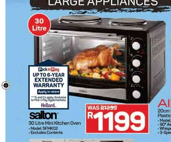 Pick n Pay Salton - 30 Litre Mini Kitchen Oven offer