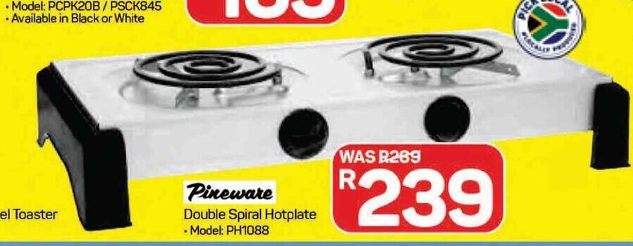 Pick n Pay Pineware Doible Spiral Hotplate offer