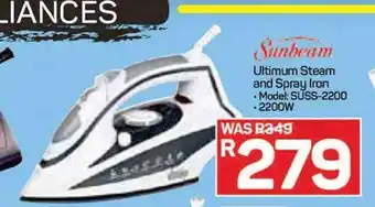 Pick n Pay Sunbeam - Ultimum Steam and Spray Iron offer