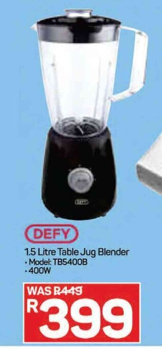 Pick n Pay Defy - 1.5 Litre Table Jug Blender offer