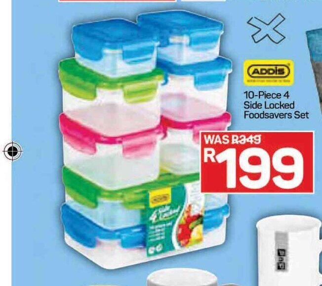 Pick n Pay Addis - 10-Piece 4 Side Locked Foodsavers Set offer